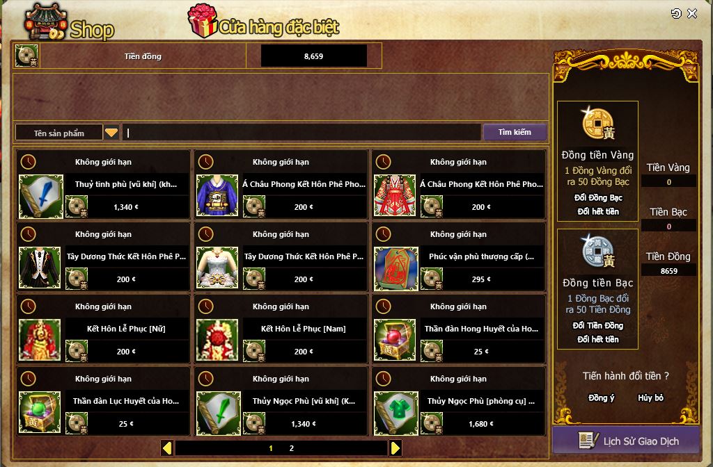 CẬP NHẬT & SHOP TIỀN ĐỒNG